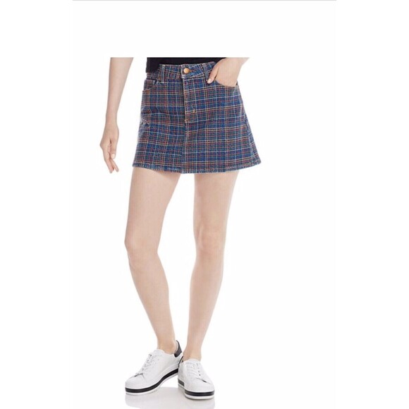 Alice Olivia Rainbow Embroided Mini Skirt - Picture 6 of 6